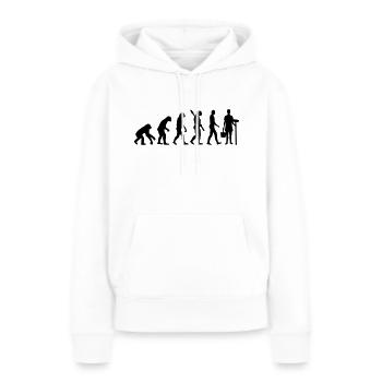 Putzfrau - Frauen Premium Bio Hoodie - Weiß - Vorne - Julia (174cm)