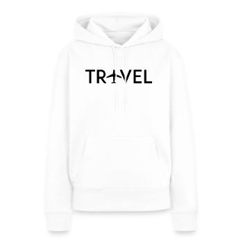 Travel - Frauen Premium Bio Hoodie - Weiß - Vorne - Julia (174cm)