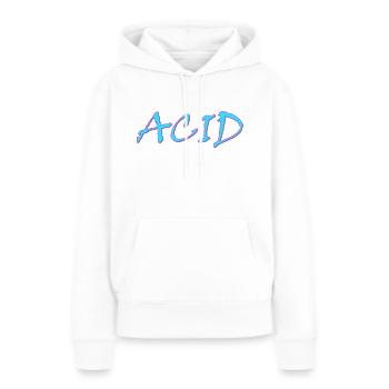 Acid - Frauen Premium Bio Hoodie - Weiß - Vorne - Julia (174cm)