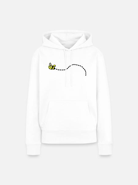 Biene - Frauen Premium Bio Hoodie - Weiß
