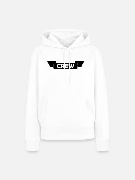 Crew - Frauen Premium Bio Hoodie - Weiß