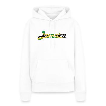 Jamaica - Frauen Premium Bio Hoodie - Weiß - Vorne - Julia (174cm)