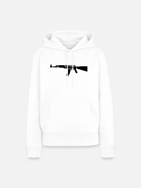 AK 47 - Frauen Premium Bio Hoodie - Weiß