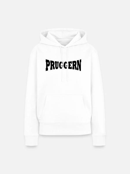 Pruggern Skiort Schriftzug - Frauen Premium Bio Hoodie - Weiß