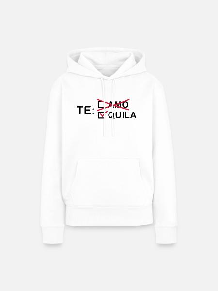 te_amo_quila_2_f2 - Frauen Premium Bio Hoodie - Weiß