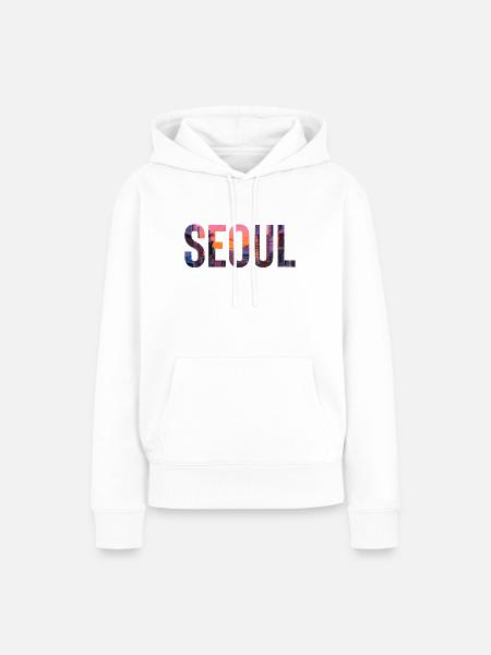 Reise Urlaub Seoul - Frauen Premium Bio Hoodie - Weiß