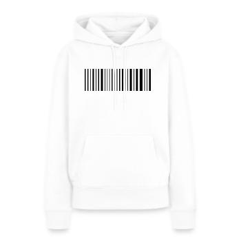Barcode - Frauen Premium Bio Hoodie - Weiß - Vorne - Julia (174cm)
