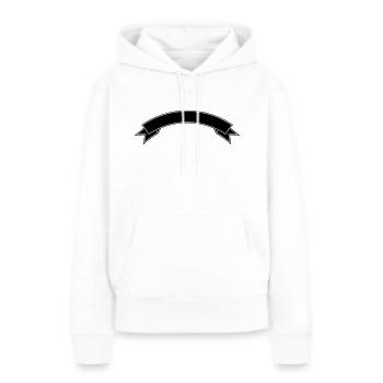Banner - Frauen Premium Bio Hoodie - Weiß - Vorne - Julia (174cm)