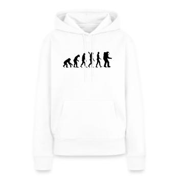 Astronaut - Frauen Premium Bio Hoodie - Weiß - Vorne - Julia (174cm)