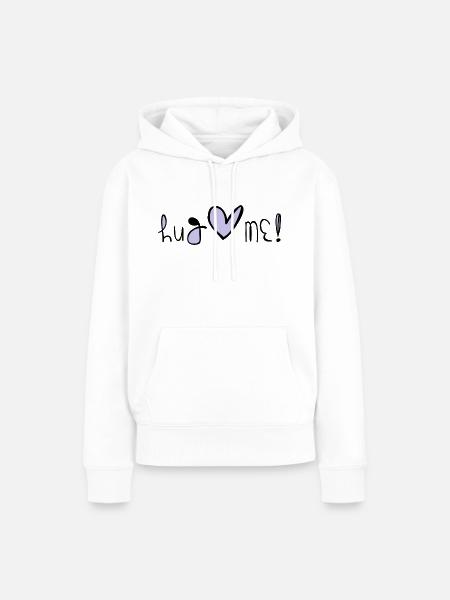 Hug Me - Frauen Premium Bio Hoodie - Weiß