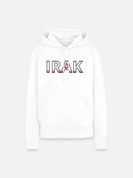 Flagge des Irak - Frauen Premium Bio Hoodie - Weiß