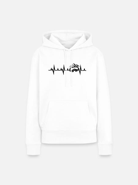 Snowboard Snowboarder - Frauen Premium Bio Hoodie - Weiß