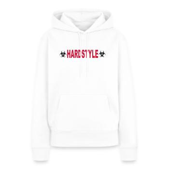 Hardstyle - Frauen Premium Bio Hoodie - Weiß - Vorne - Julia (174cm)