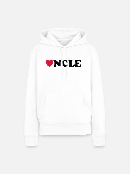 Uncle heart - Frauen Premium Bio Hoodie - Weiß