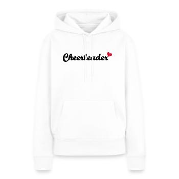 Cheerleader - Sweat à capuche Premium bio Femme - blanc - Devant - Julia (174cm)