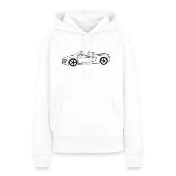 Luxus Cabrio Tribal - Frauen Premium Bio Hoodie - Weiß - Vorne - Julia (174cm)