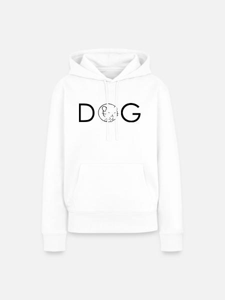 Hund Dog - Frauen Premium Bio Hoodie - Weiß
