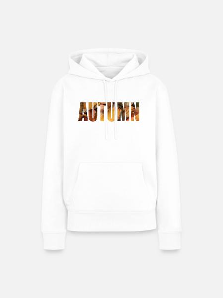 Autumn - Frauen Premium Bio Hoodie - Weiß