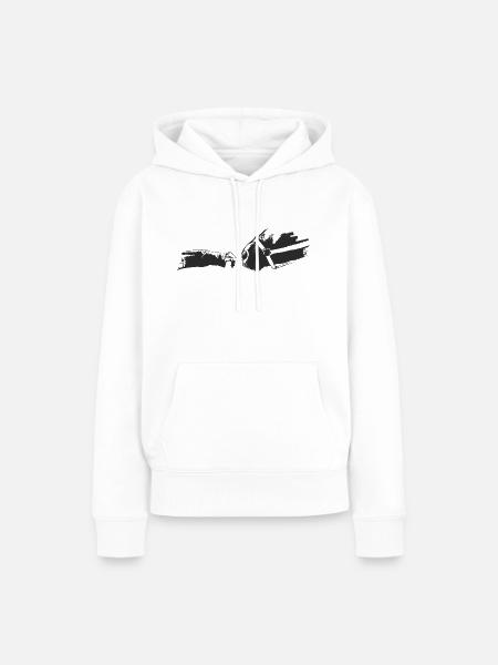 First Touch - Frauen Premium Bio Hoodie - Weiß