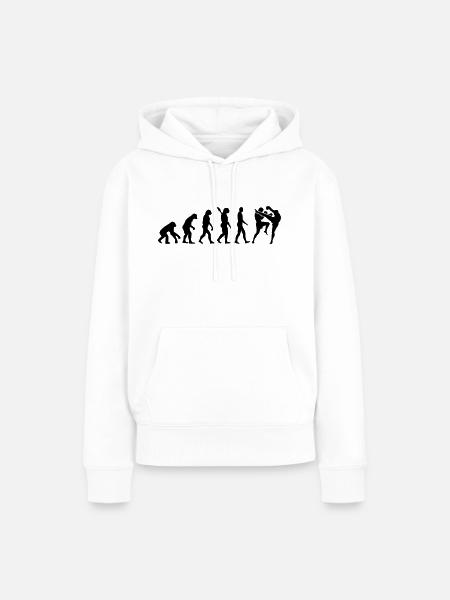 Muay Thai - Frauen Premium Bio Hoodie - Weiß