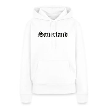 Sauerland - Frauen Premium Bio Hoodie - Weiß - Vorne - Julia (174cm)