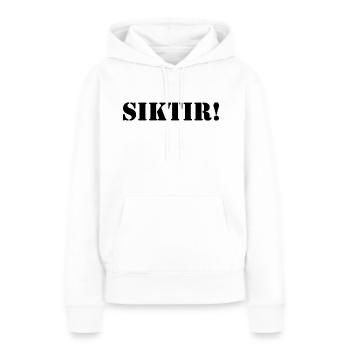 Turc - Sweat à capuche Premium bio Femme - blanc - Devant - Julia (174cm)