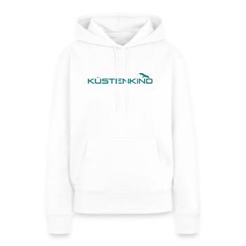 Küstenkind - Küste - Nordsee - Ostsee - Strand - Frauen Premium Bio Hoodie - Weiß - Vorne - Julia (174cm)