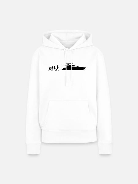 yacht evloution - Frauen Premium Bio Hoodie - Weiß