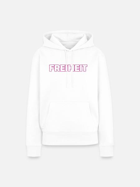 Freiheit - Frauen Premium Bio Hoodie - Weiß