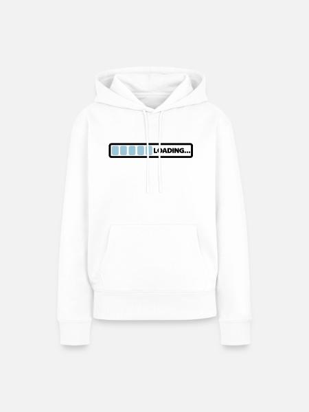 loading - Frauen Premium Bio Hoodie - Weiß