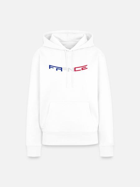 France - Frauen Premium Bio Hoodie - Weiß