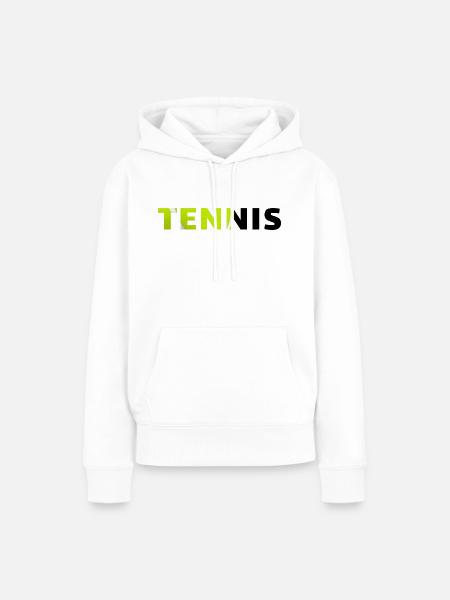 Tennis-originelle Geschenkidee - Frauen Premium Bio Hoodie - Weiß