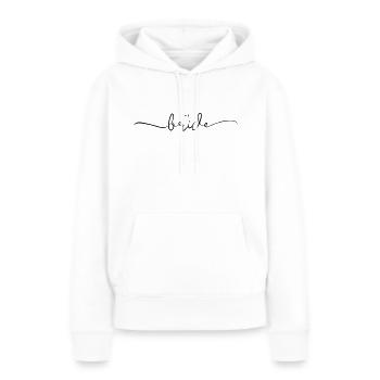 La mariée - Sweat à capuche Premium bio Femme - blanc - Devant - Julia (174cm)