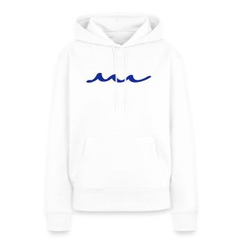 wellen - Frauen Premium Bio Hoodie - Weiß - Vorne - Julia (174cm)