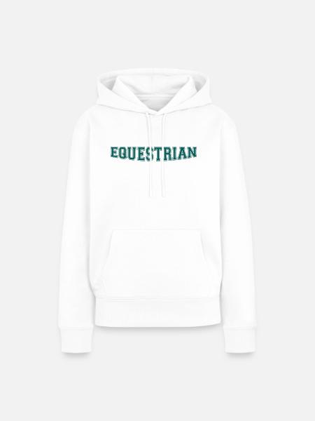 Equestrian Writing - Frauen Premium Bio Hoodie - Weiß