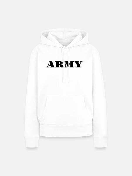 army - Frauen Premium Bio Hoodie - Weiß