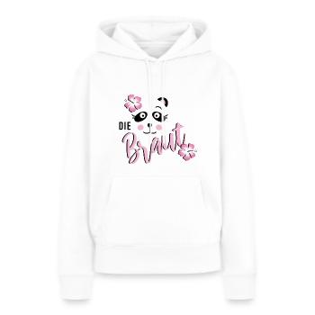 Braut Panda JGA Hochzeit Team Gruppenshirt 1 - Frauen Premium Bio Hoodie - Weiß - Vorne - Julia (174cm)