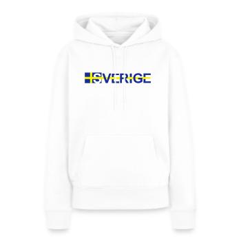 Sverige, Suède, suédois, drapeau suédois, drapeau - Sweat à capuche Premium bio Femme - blanc - Devant - Julia (174cm)