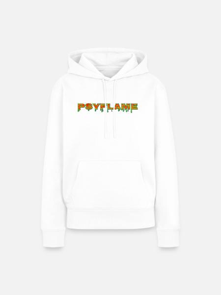 Psyflame Logo - Frauen Premium Bio Hoodie - Weiß