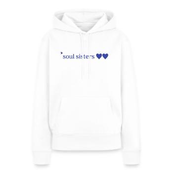 amis - Sweat à capuche Premium bio Femme - blanc - Devant - Julia (174cm)
