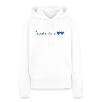 amis - Sweat à capuche Premium bio Femme - blanc - Devant - Julia (174cm)