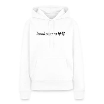 Amis - Sweat à capuche Premium bio Femme - blanc - Devant - Julia (174cm)