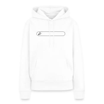 Boîte de recherche - Sweat à capuche Premium bio Femme - blanc - Devant - Julia (174cm)