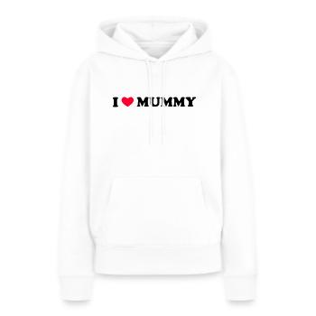 I Love Mummy - Frauen Premium Bio Hoodie - Weiß - Vorne - Julia (174cm)