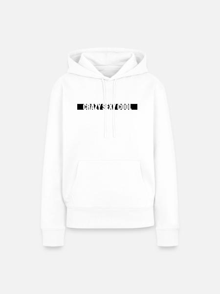 crazy sexy cool Design - Frauen Premium Bio Hoodie - Weiß