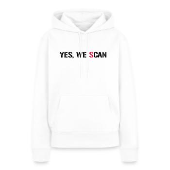 Yes, We Scan NSA PRISM - Sweat à capuche Premium bio Femme - blanc - Devant - Julia (174cm)