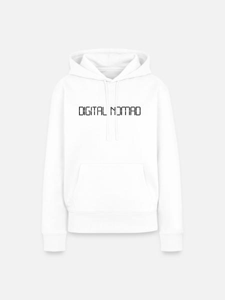 Digital nomaden - Frauen Premium Bio Hoodie - Weiß