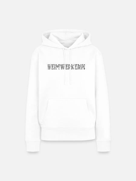 Heimwerkerin - Frauen Premium Bio Hoodie - Weiß