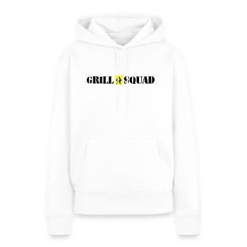 Grillades Squad Grillades - Sweat à capuche Premium bio Femme - blanc - Devant - Julia (174cm)