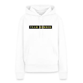 Team Mitglied - Frauen Premium Bio Hoodie - Weiß - Vorne - Julia (174cm)